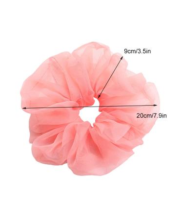 12 Pack Oversized Organza Hair Scrunchies for Women and Girls - Soft Hair Bands and Ties for Ponytail - Hair Accessories - Buy Online on GoSupps.com