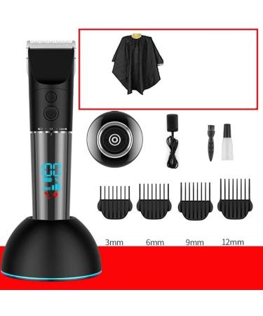 Premium Hair Clippers for Men - Cordless Rechargeable Hair Cutting Kit with 4 Guide Combs & Charging Stand - Perfect for Family Use - Buy Online on GoSupps.com