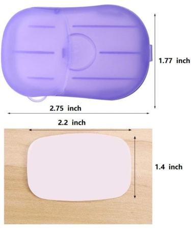 Portable Disposable Soap Sheets - 200 Pieces Travel Soap Paper Box (5 Colors) - Ideal for Hand Washing & Cleaning - Buy Online on GoSupps.com