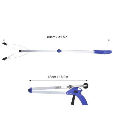 Grabber Reacher Tool - Trash Claw Grabbers & Litter Picker for Easy Waste & Garden Cleanup (Blue Handle - Buy Online on GoSupps.com