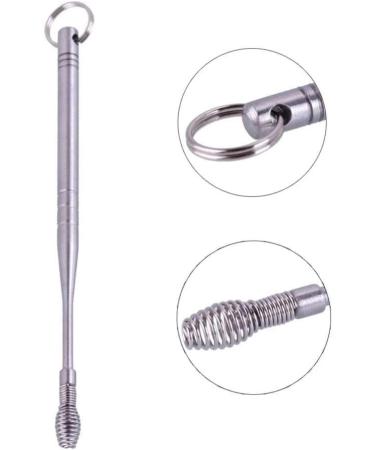 3pcs Stainless Steel Ear Pick Wax Remover Cleaner Set with Key Chain - Earwax Clean Tool - Buy Online on GoSupps.com