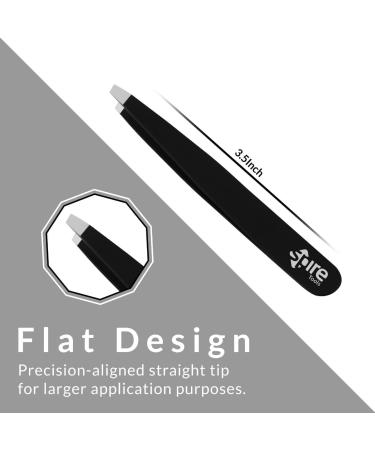 Spire Professional Eyebrow Tweezers Slant Tip | Precision Hair Tweezers for Men & Women Stainless Steel | Best for Plucking Chin Facial Hair 3.2"/8.3 cm - Buy Online on GoSupps.com