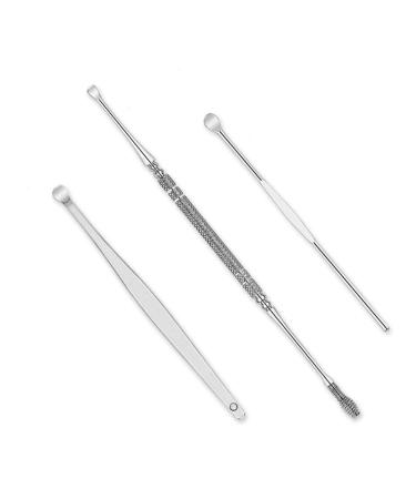 6Pcs Earpick Spoon Set for Ear Cleaning and Wax Removal - Silver - Buy Online on GoSupps.com