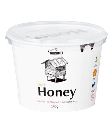 Nordmel Pure Natural Soft Honey 2 KG (8 * 250 gram Cups) - Unpasteurised Unfiltered Crystallized Natural Honey - Buy Online on GoSupps.com