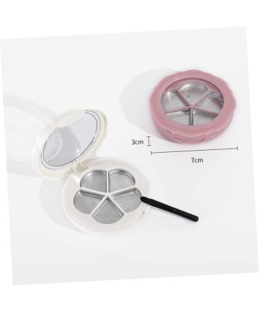 NOLITOY 9 Pcs Lip Balm Containers Eye Shadow Palettes with Mirror Blush Empty Eyeshadow Compact Lipstick Box 7*7cmx3pcs Pinkx3pcs - Buy Online on GoSupps.com