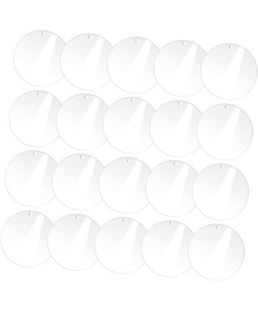 Abaodam 100 Pcs Acrylic Round Sheet Cake Pan Acrylic Blanks Acrylic Board Clear Desktop Material - Buy Online on GoSupps.com