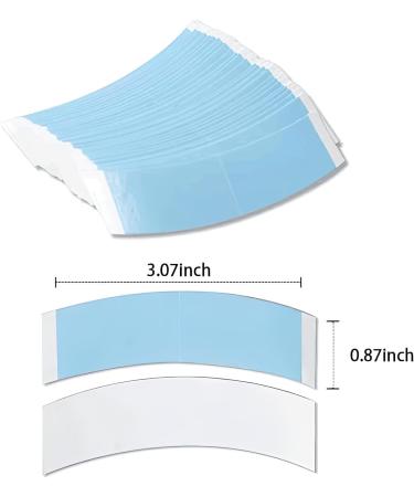 LANCAINI 36pcs Blue Double Sided Waterproof Lace Wigs Adhesive Tape Strips for Lace Front Wig Toupee - Buy Online on GoSupps.com