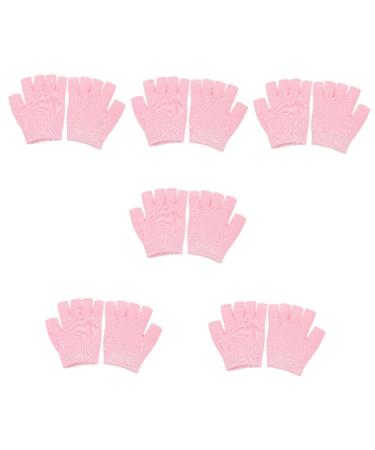 minkissy 6 Pairs Gel Moisturizing Gloves Beauty Care Gloves Knitted Hand Gloves Fingerless Moisturizing Gloves Moisturizing Repair Gloves Hand Gel Gloves Spa Moisturizing Gloves Spa Gloves