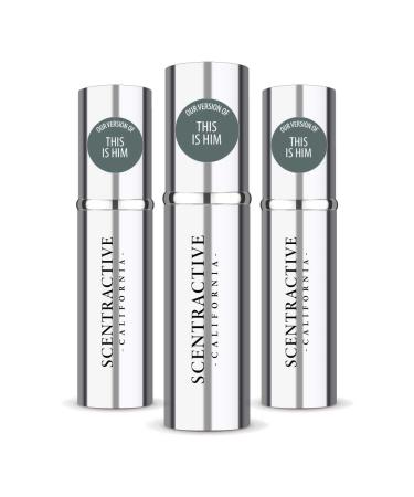 CA Perfume Impression of Zadik & Volter This Is Him For Men Replica Version Fragrance Dupes Concentrated Long Lasting Eau de Parfum Spray Refillable Atomizer Bottle 0.17 Fl Oz/5ml-X3 ZADIK & VOLTER THIS IS HIM IMPRESSION 0.51 Fl Oz (Pack of 1)