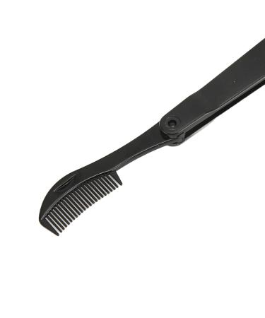 Double Head Eyebrow Brush & Foldable Eyelash Separator - Portable Makeup Grooming Tool for Perfect Brows & Clump-Free Lashes - Buy Online on GoSupps.com