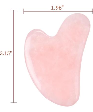 KONGDY Gua Sha Facial Tools - Natural Jade & Rose Quartz for Lymphatic Drainage Jawline Shaping & Wrinkle Reduction Perfect Gifts for Radiant Skin - Buy Online on GoSupps.com