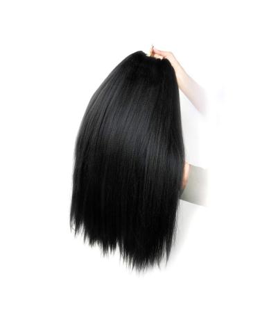 Pre-Stretched 36 Braiding Hair Extensions - 8 Packs Synthetic Crochet Braids (1B) - Soft Yaki Texture - Buy Online on GoSupps.com