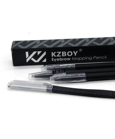 KZBOY Microblading Eyebrow Mapping Pencils - Precision Brown Pencils with Sharpener for Flawless Brows - International Shipping Available - Buy Online on GoSupps.com
