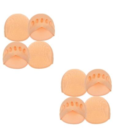 Healvian 4 Pairs High Heels Forefoot Pad High Heel Pads No Show Toeless Half Socks High Heel Forefoot Socks Womens Open Toe Slide Sandal Liner Socks Toe Topper Socks Summer Comfort Pad Miss