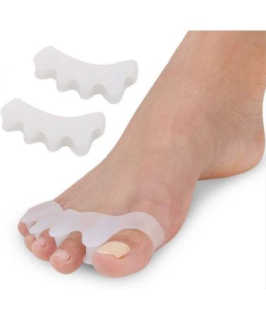 4 Silicone Toe Spreaders for Hallux Valgus & Hammer Toe Relief | Best Foot Pain Solutions - Buy Online on GoSupps.com