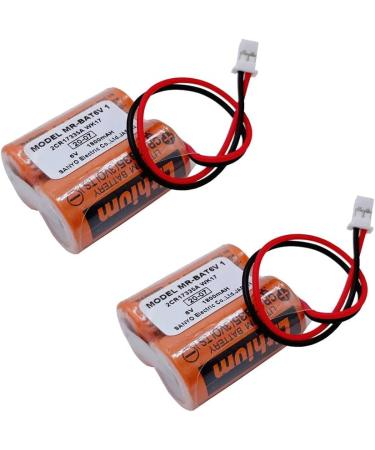 Buy MR-BAT6V1 2CR17335A 6V 1800mAh PLC Battery (Pack of 6) for Mitsubishi M80 & MR-J4 Servo System - International Shipping Available - Buy Online on GoSupps.com