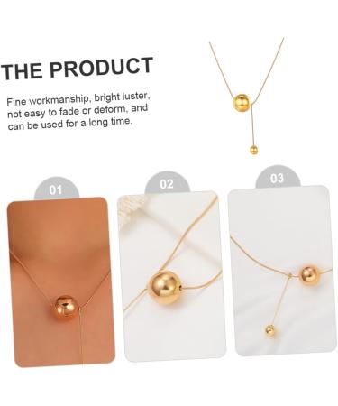 Anneome Ball Clavicle Chain Necklace Decor Locket Girl Neck Pendant Neck Jewelry Miss Alloy Accessories - Buy Online on GoSupps.com