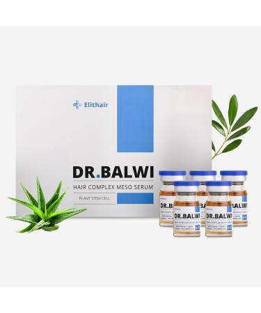Dr. Balwi S rum anti-chute avec Procapil & AnaGain renforce les racines des cheveux favorise la croissance des cheveux avec biotine et cellules souches sans silicone ni parab ne 5 flacons de 6 ml