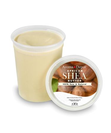 Raw African Shea Butter 32 oz - Pure Unrefined Grade A for Dry Skin Hair & Face Moisturizer | 100% Natural Ivory/White - Buy Online on GoSupps.com
