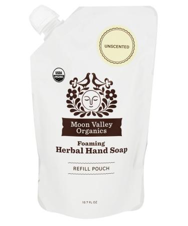 Moon Valley Organics - Foaming Herbal Hand Soap 3x Refill Pouch Unscented - 10.7 oz.