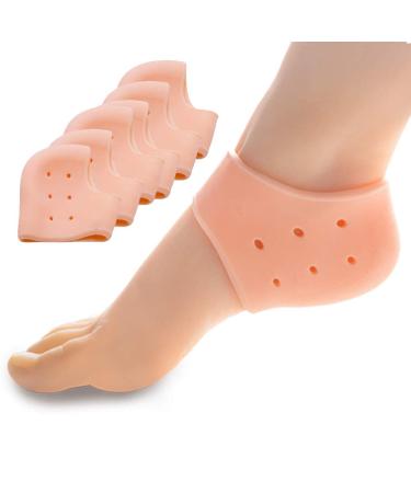 Heel Cups for Heel Pain  Sumiwish 6 PCS Thick Heel Support for Plantar Fasciitis  Silicone Heel Protector Pads  Heel Cushion for Bone Spur and Heel Spur Pain Relief  Cracked Heels Clear