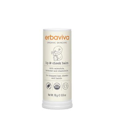 Erbaviva Organic Lip & Cheek Balm 0.6 Ounce