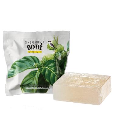 Buy Kingfisher Noni Soap - 100% Natural Handmade Cleanser for All Skin Types | Nourishing Noni Oil & Extract | 100g - Buy Online on GoSupps.com