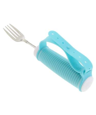Bendable Cutlery with Hand Belt Adaptive Utensils for Elderly Parkinson Arthritis & Handicap Anti-Shake Tableware Fork
