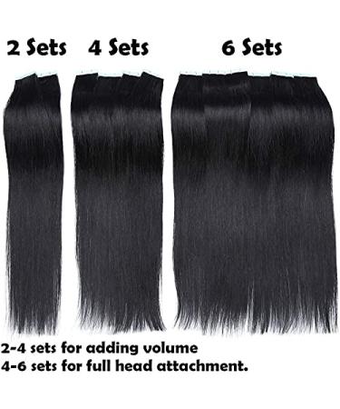 Buy SEGO Tape in Extensions - 20 Wefts Human Remy Hair Glue Hairpiece with Free 10pcs Tapes - Purple 14 (35cm) - 40G for International Shipping - Buy Online on GoSupps.com