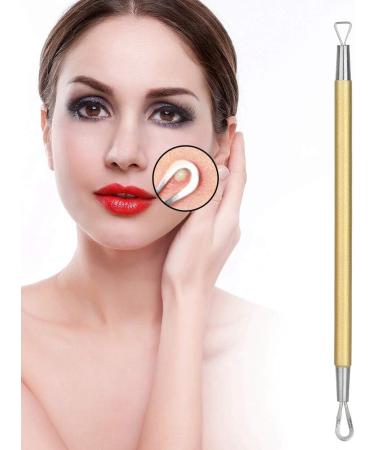 Verdant Touch Face Cleaning Tool Blackhead Extractor Steel Triangle Pimple Removal Tool for Face Comedone Remover and Acne Pressing Ring Gold - Buy Online on GoSupps.com