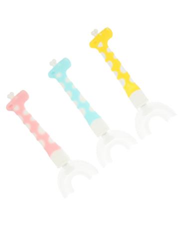 Hapinary 3st children's toothbrush U-toothbrush toothbrush for infant training toothbrushes for children kids toothbrush mouth cleaning tool for children manual toothbrush for children manual baby 1 piece (1 Pack) sorted color
