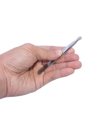 Nose Hair Trimmer & Ear Hair Tweezers - Stainless Steel Round-Headed Scissors for Safe Grooming - Buy Online on GoSupps.com