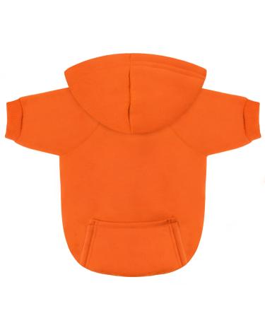 Idepet pet clothes dog sweater dogs clothes puppy sweater dogs warm coat for cats small dogs chihuahua puppy teddy pudel (s orange) s orange - Buy Online on GoSupps.com