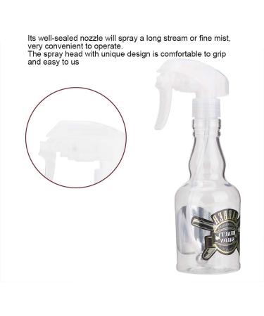 280ml Barber Spray Bottle - Refillable Water Spray for Hair Plants & Home Cleaning | Clear Water Mister - Buy Online on GoSupps.com