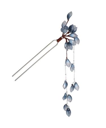 PATKAW Chinese Hairpin Hair Stick: Hair Bun Flower Hair Stick Vintage Hair Clips Womens Bedhead Hair Stick - Hair Pin Women Hair Stick Metal Tassel Hair Women's Palace