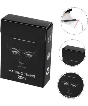 NOLITOY 1box Eyebrow Tattooing Drawing Mapping Tools Ink Practical Measuring Embroidered Manual Supplies 6x4.5cm Black - Buy Online on GoSupps.com