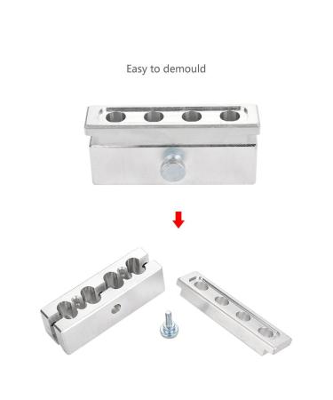 4 Cavity DIY Aluminum Alloy Lipstick Mold - Single-Color Lip Balm & Lip Gloss Tool for Easy Customization - Buy Online on GoSupps.com