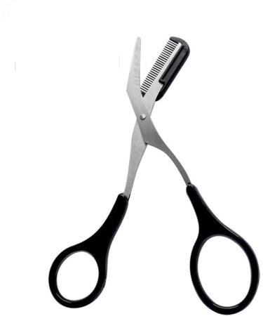 XCVFBVG Scissors Eyebrow Trimmer Scissors Comb Stainless Steel Brow Hair Scissors Clips Shaping Razor Grooming Trimmer Makeup Accessories(Color:Pink) - Buy Online on GoSupps.com