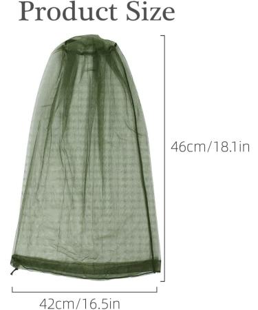Midge Head Net with Storage Bag - Nylon Mesh Mosquito Face Net for Outdoor Activities (Black) - Buy Online on GoSupps.com