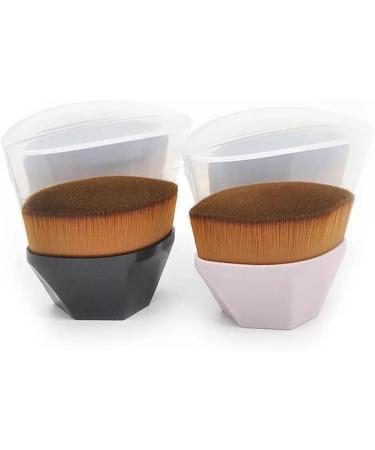 4PCS Foundation Makeup Brush Flat Top Kabuki Hexagon Face Blush Liquid Powder Foundation Brush for Blending Liquid Cream or Flawless Powder Cosmetics (B) - Buy Online on GoSupps.com