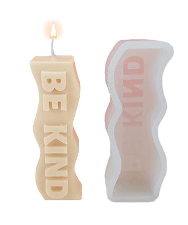 Fogun Wave Shape Silicone Candle Mold Creative Wave Pillar Epoxy Resin Mold for Aromatherapy Candle Making DIY Home Decoration Wave 1