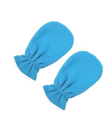 Milists 1 pair of paraffin hand-paraffin flannel hot wax handwax gloves bath pocket paraffin wax for hand and feet essential oil towel insulation moisturizing blue