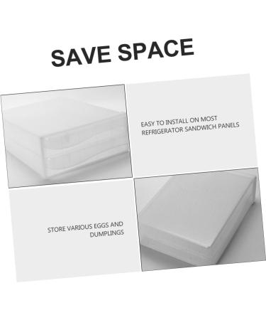 Hohopeti 1 pc Box refrigerator egg drawer fridge egg container refrigerator egg holder Transparent Color 36X26CM double-deck - Buy Online on GoSupps.com