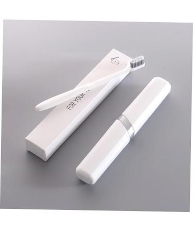 Buy Gatuida Travel Toothbrush Case Set - Durable White Toothbrush Tube Container & Protective Cover for International Shipping - Buy Online on GoSupps.com