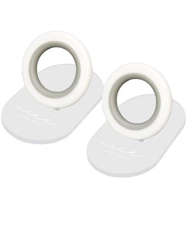 Toilet Seat Handle Adhensive Toilet Lid Lifter Toilet Lid Lifter Avoid Touching Toilet Seat Lifter Bathroom Accessories White and Grey 2 PCS