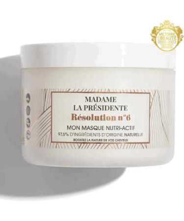 Madame la Pr sidente - Nutri-active Hair Mask - Nourishes Hydrates & Strengthens - Dry Damaged & Brittle Hair Care - 97.6% natural ingredients - Resolution No. 6-240ml - Buy Online on GoSupps.com