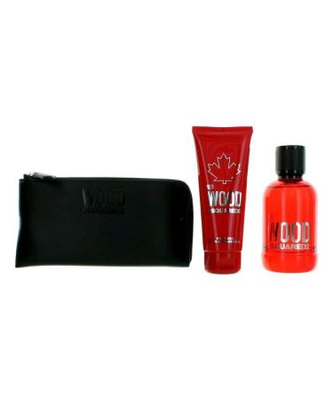 Red Wood by Dsquared2 3 Piece Gift Set for Women
