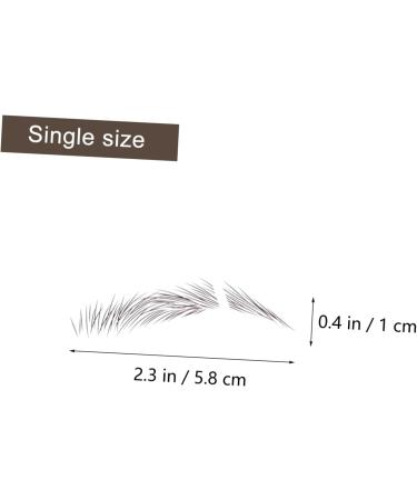 PLAFOPE 6pcs Eyebrow Stickers Brown Fake Eyebrows Brow Stickers Eyes Brow Shaper Hair Water Transfer Paper 5.8X1X0.1CM Brown - Buy Online on GoSupps.com