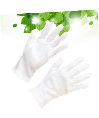GLEAVI 12 Pairs Stretchable Lining Glove Gauntlet Moisturizing Cotton Protective Gloves Labor Protection Cotton Spa Work White S1:21X8cm White - Buy Online on GoSupps.com
