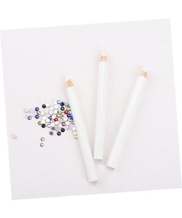 FRCOLOR 20pcs Nail Art Rhinestones Beads & Wax Picker Tool - Crystal Gem Dotting Pen for Nail Design | International Shipping - Buy Online on GoSupps.com